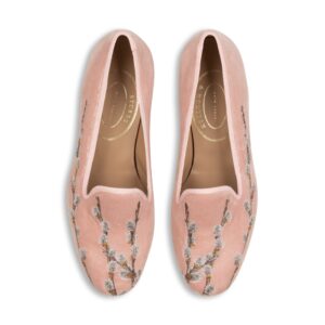 Catkins Blush Velvet Slipper (Women)
