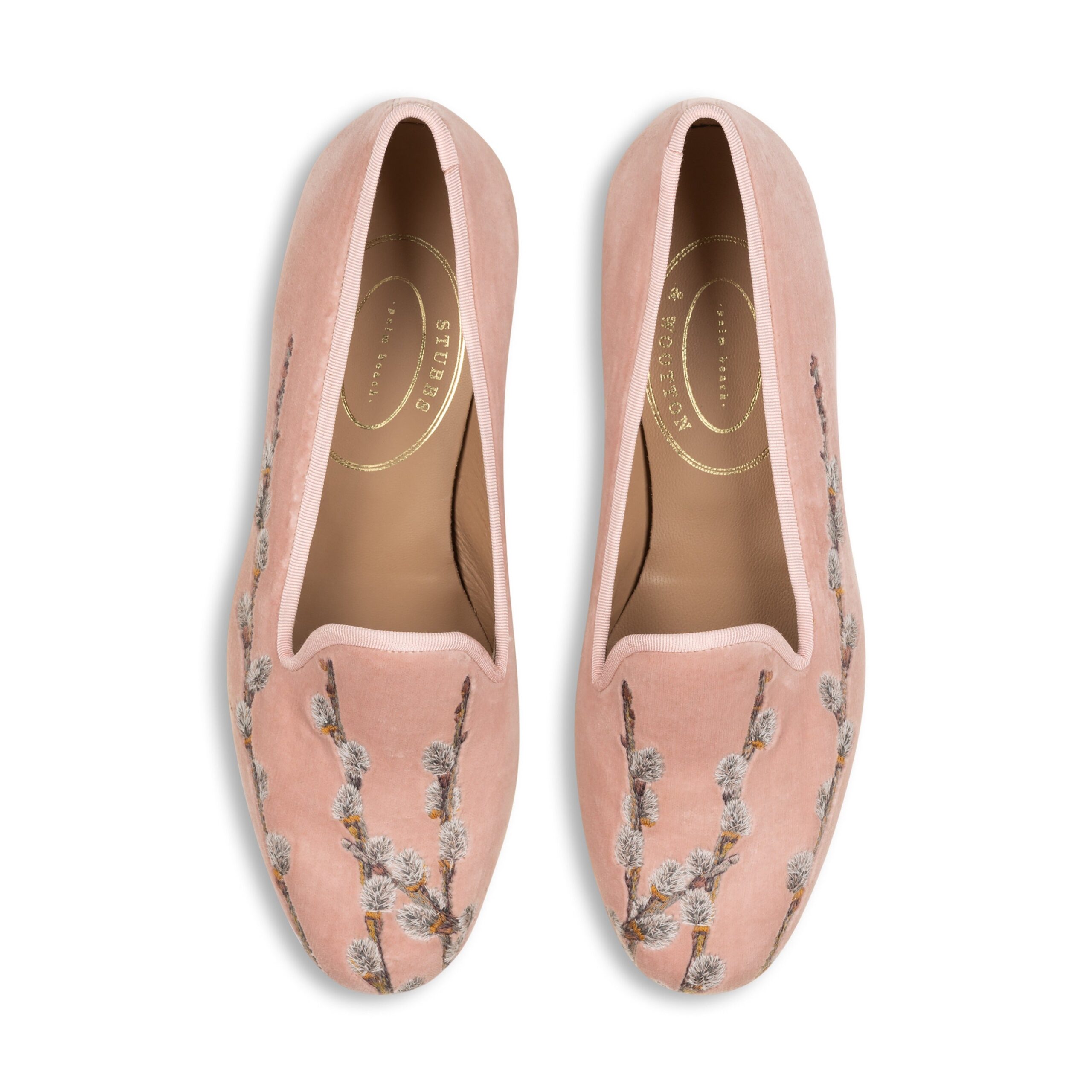 Catkins Blush Velvet Slipper (Women)
