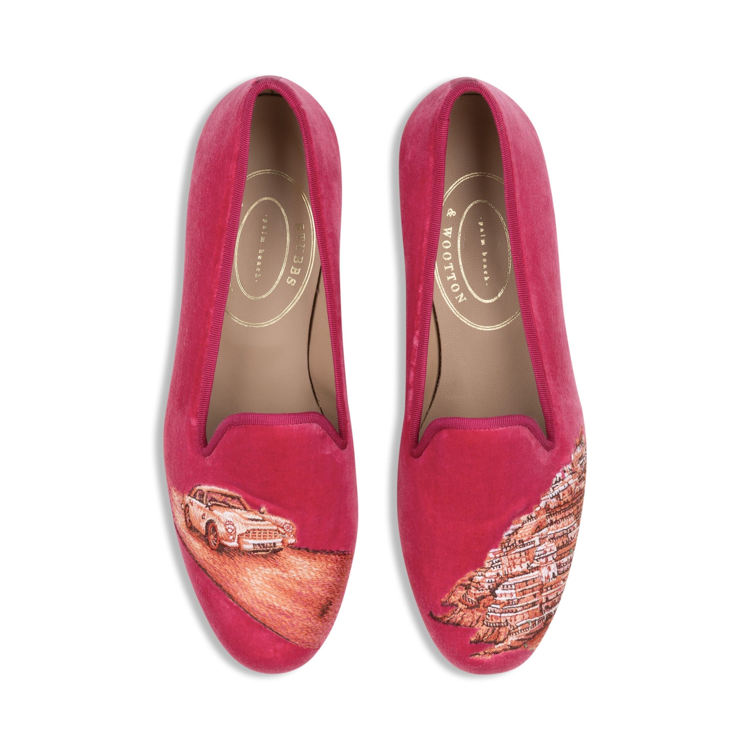 Amalfi Fuchsia Velvet Slipper (Woman)