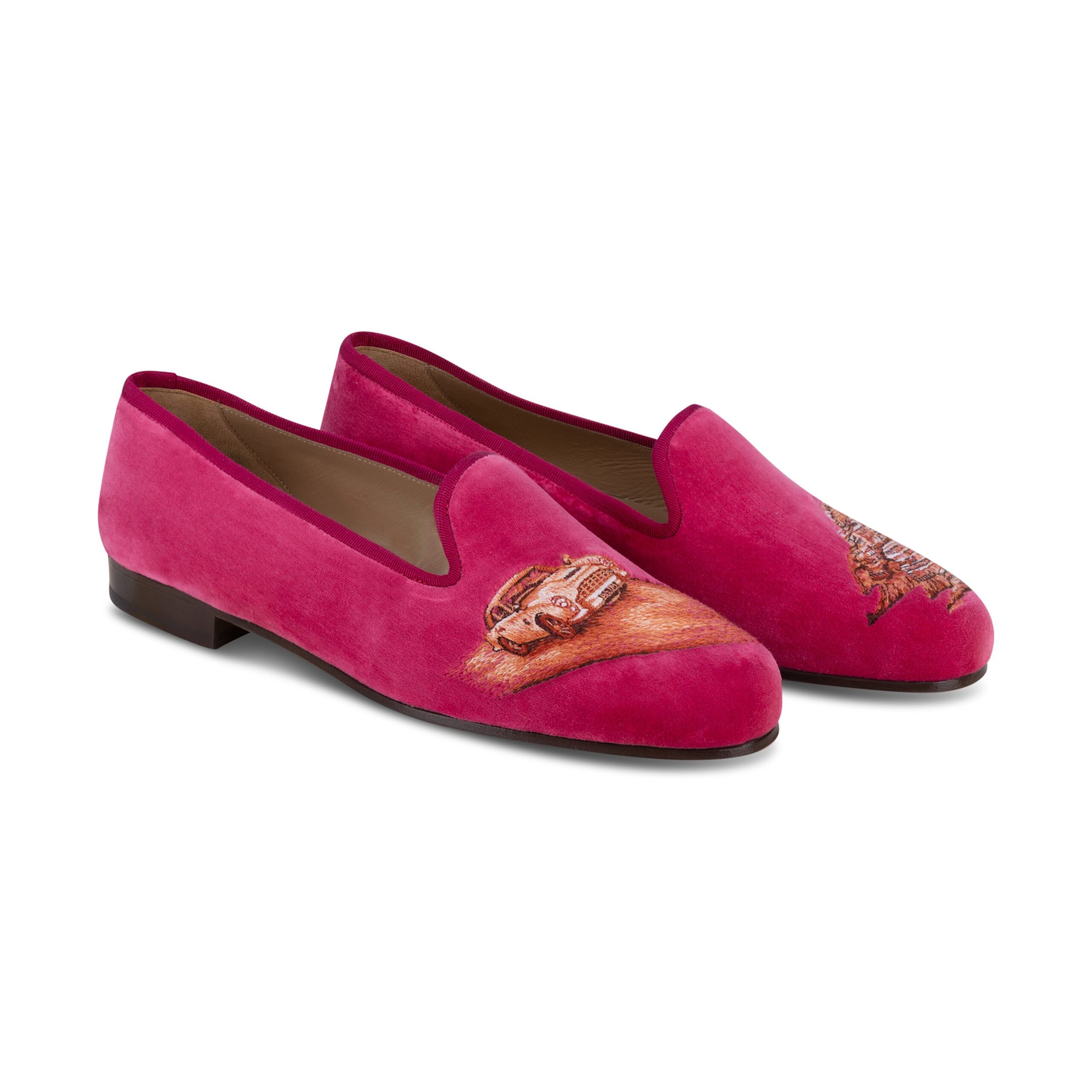 Amalfi Fuchsia Velvet Slipper (Woman) - Image 3