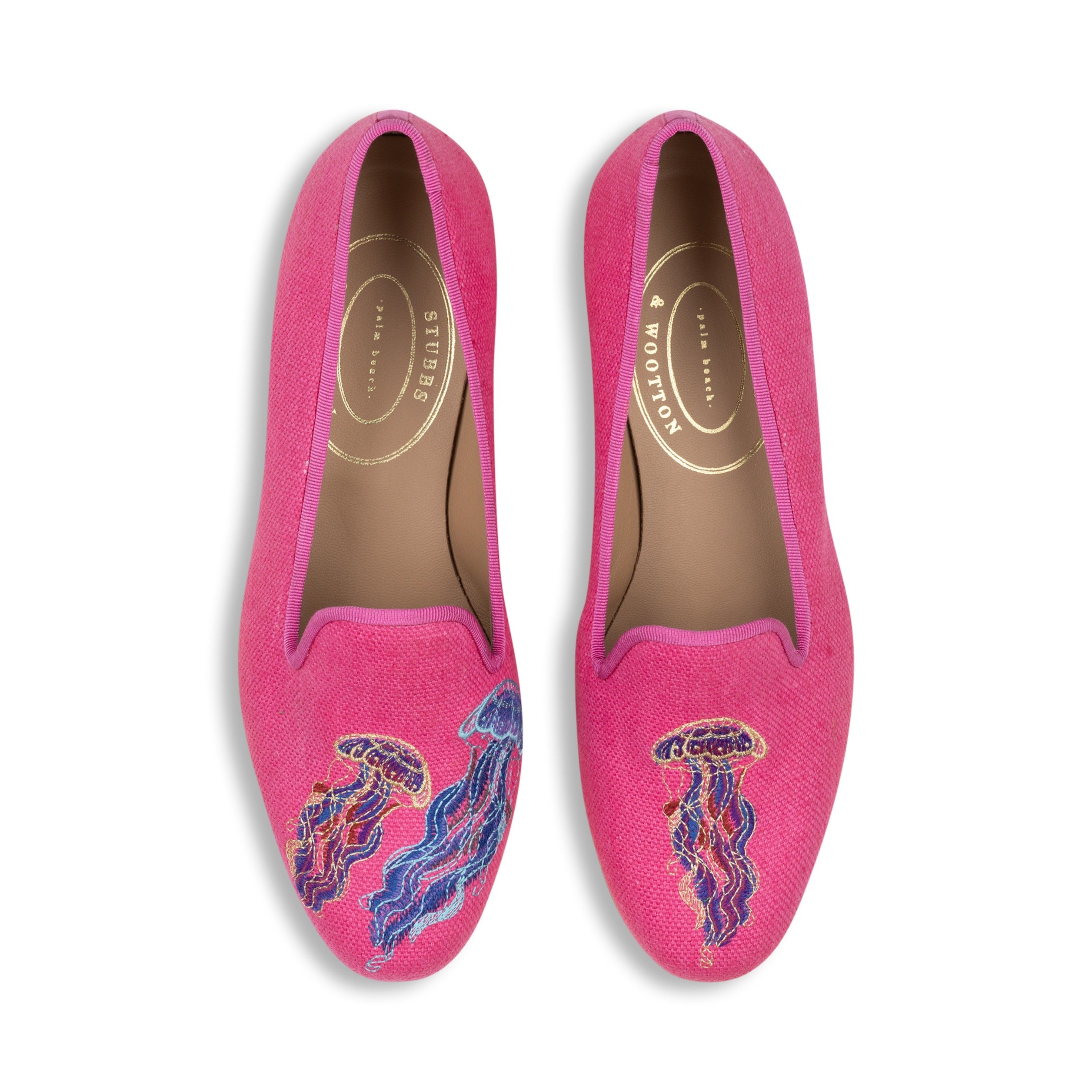 Jellyfish Pink Linen Slipper (Woman)