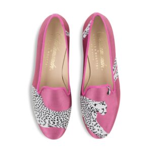 Leaping Cheetah Silk Slipper (Women)