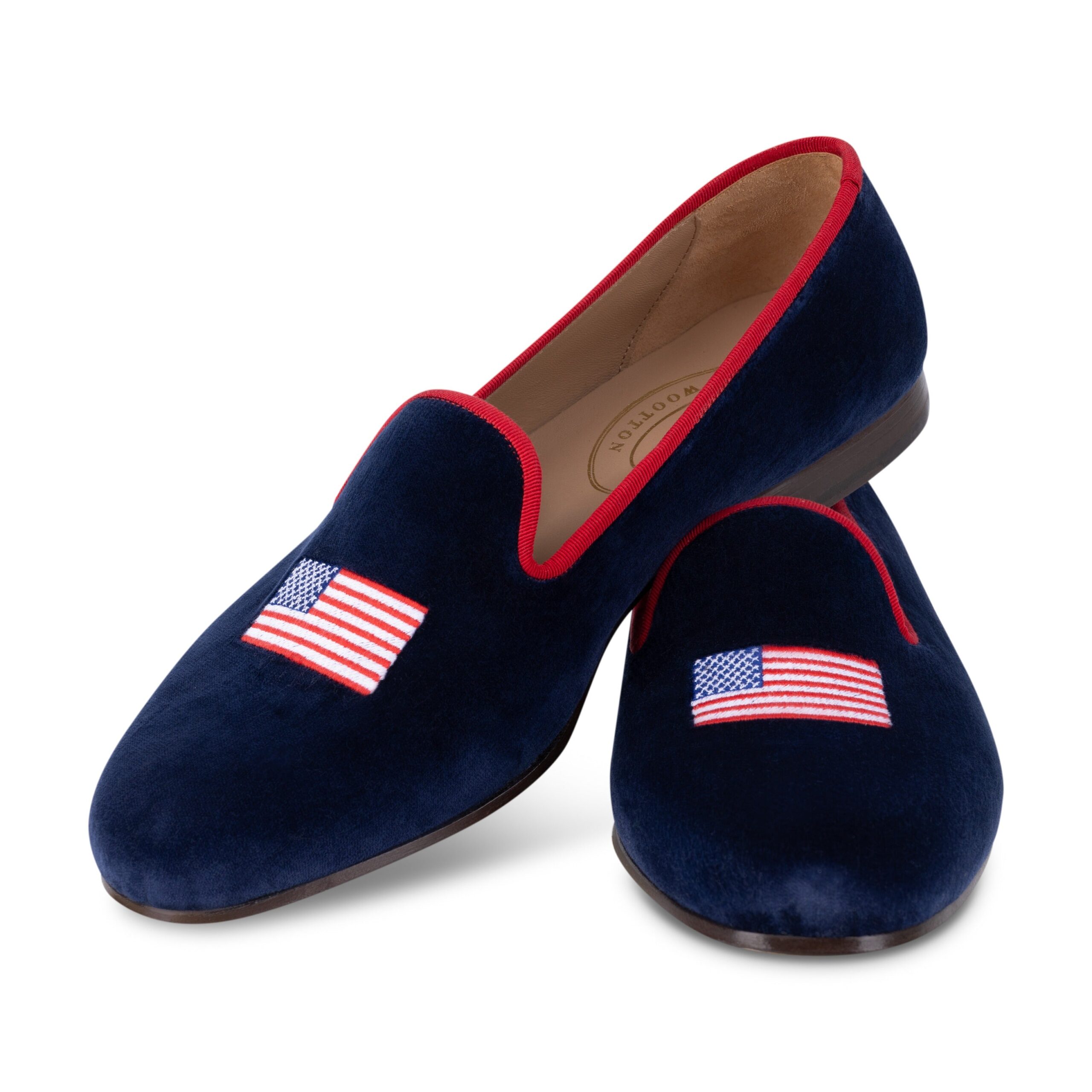 USA Navy Velvet Slipper (Women) - Image 2