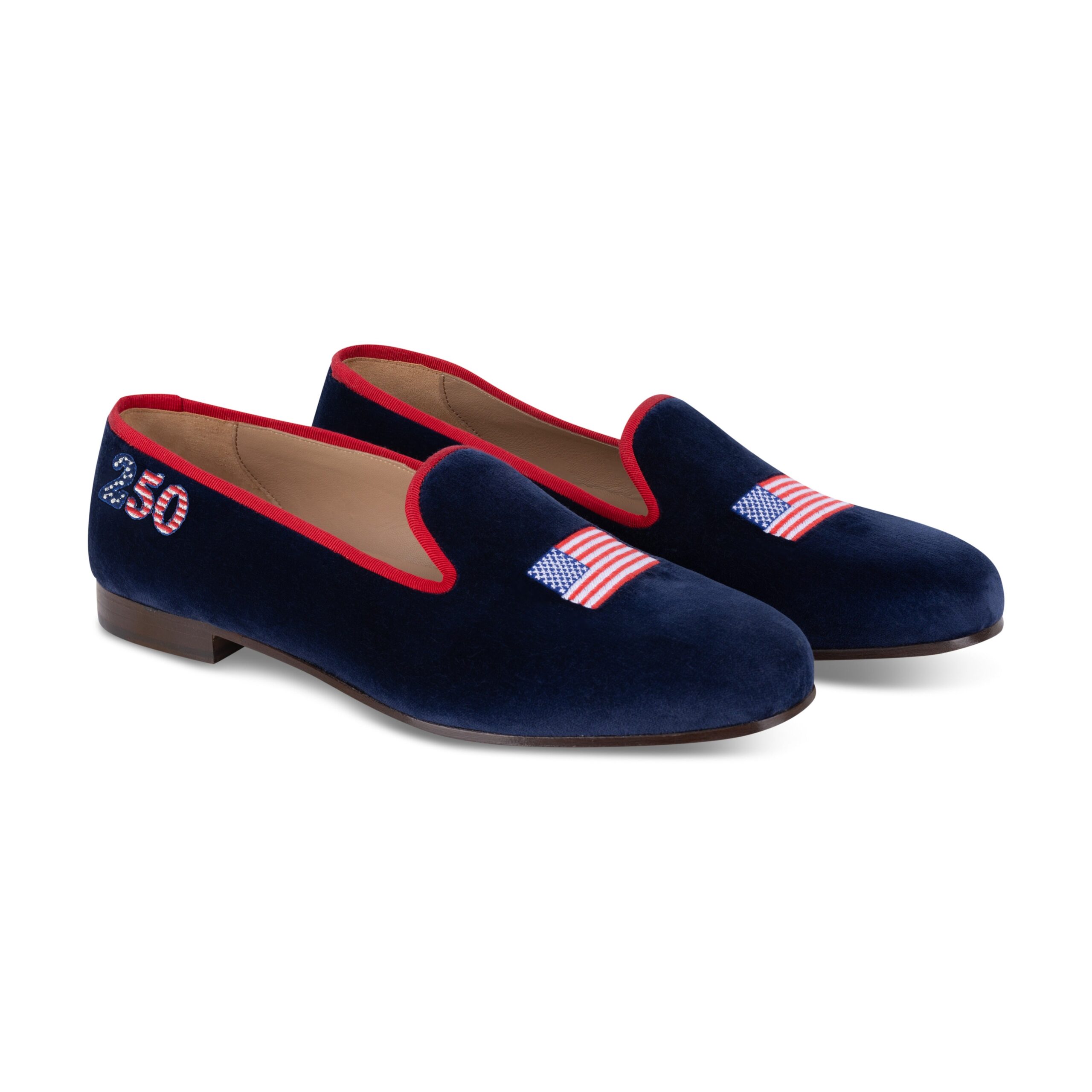 USA Navy Velvet Slipper (Women) - Image 3