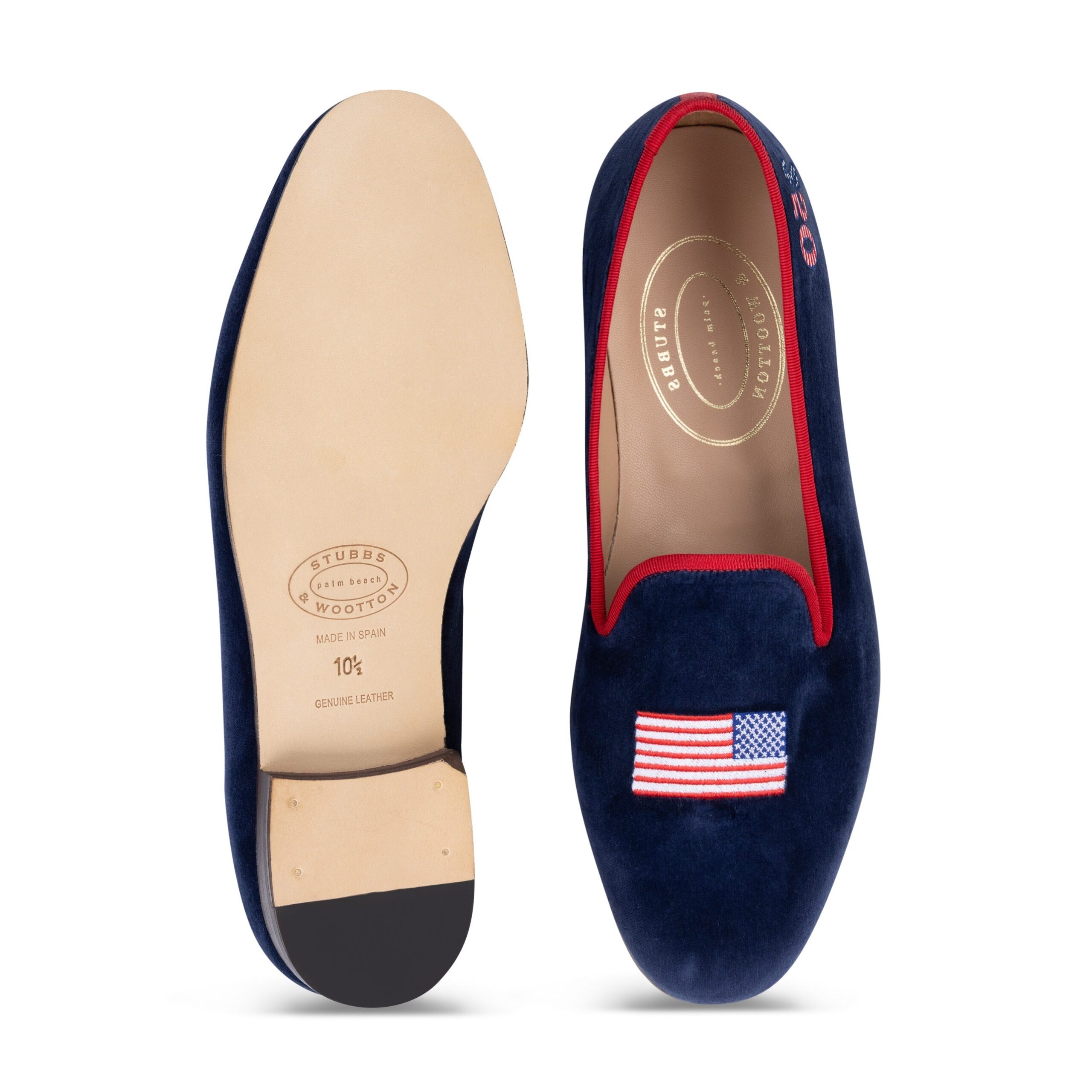 USA Navy Velvet Slipper (Women) - Image 4