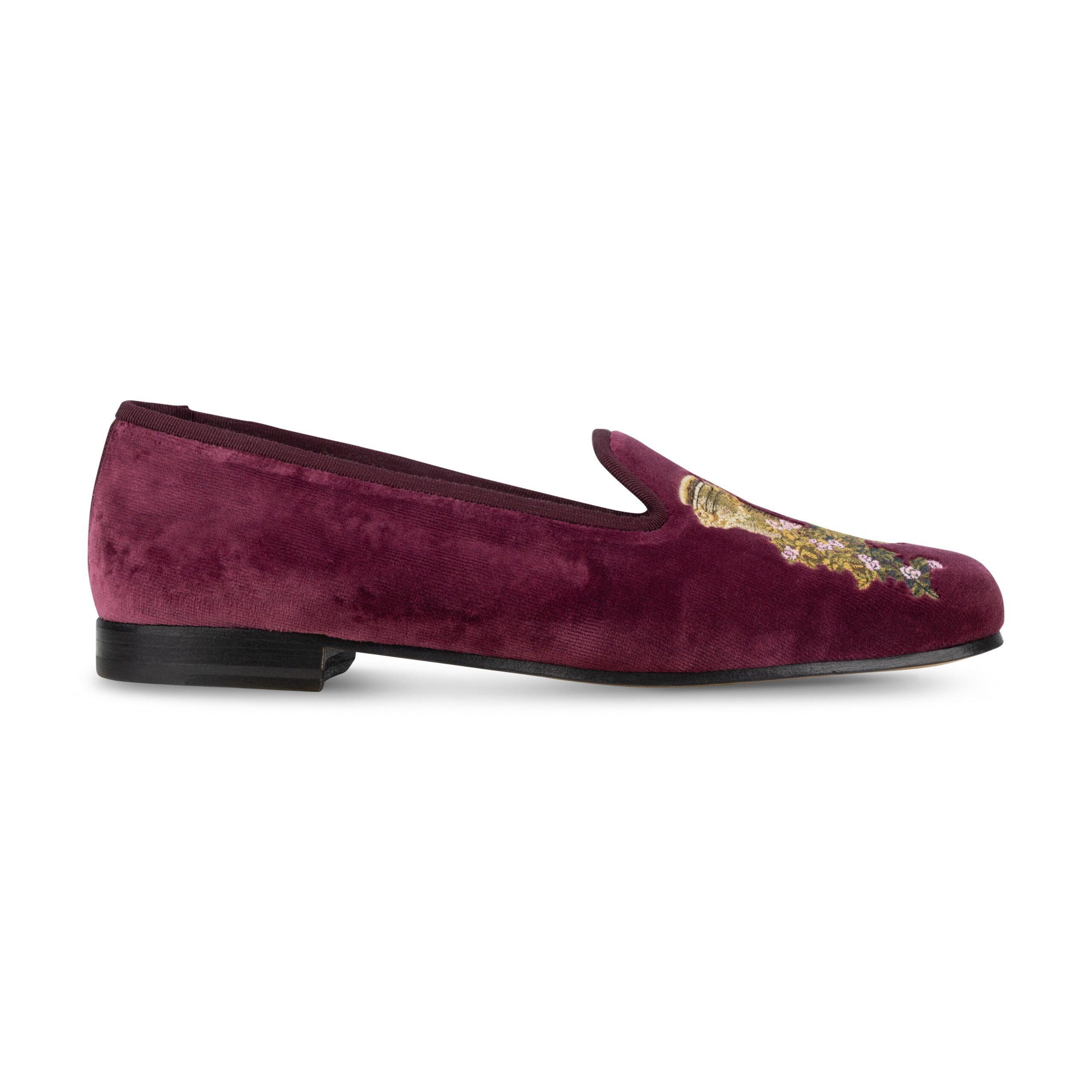 Pursuit Burgundy Private Stock Velvet Slipper (Women) - Image 5