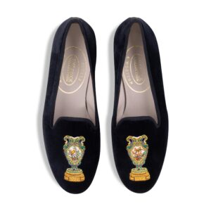 Sèvres Midnight Private Stock Velvet Slipper (Women)