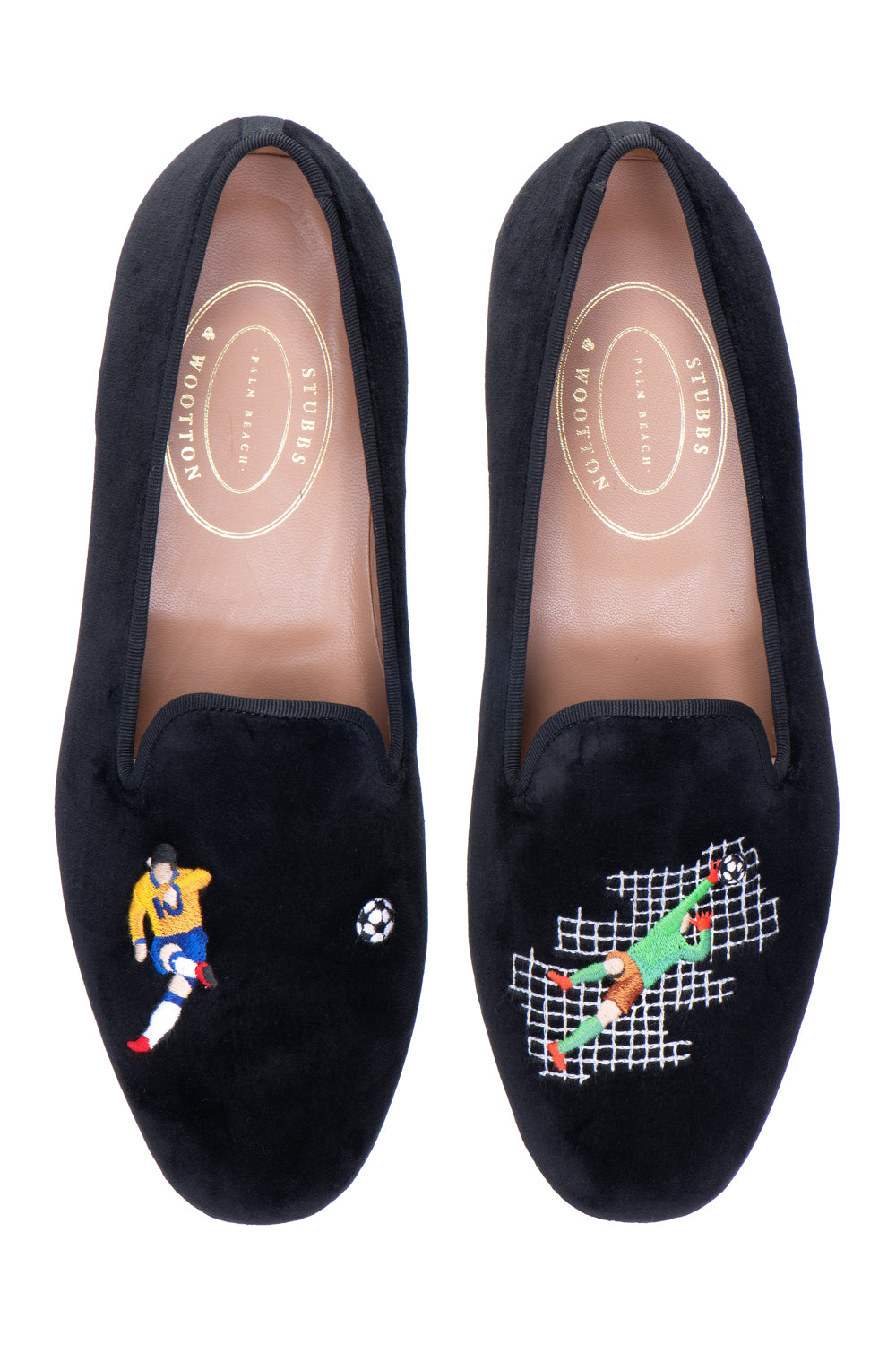 Goal Noir Velvet Slipper (Men)