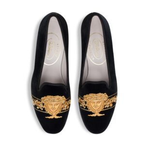 Gouthière Noir Private Stock Velvet Slipper (Women)
